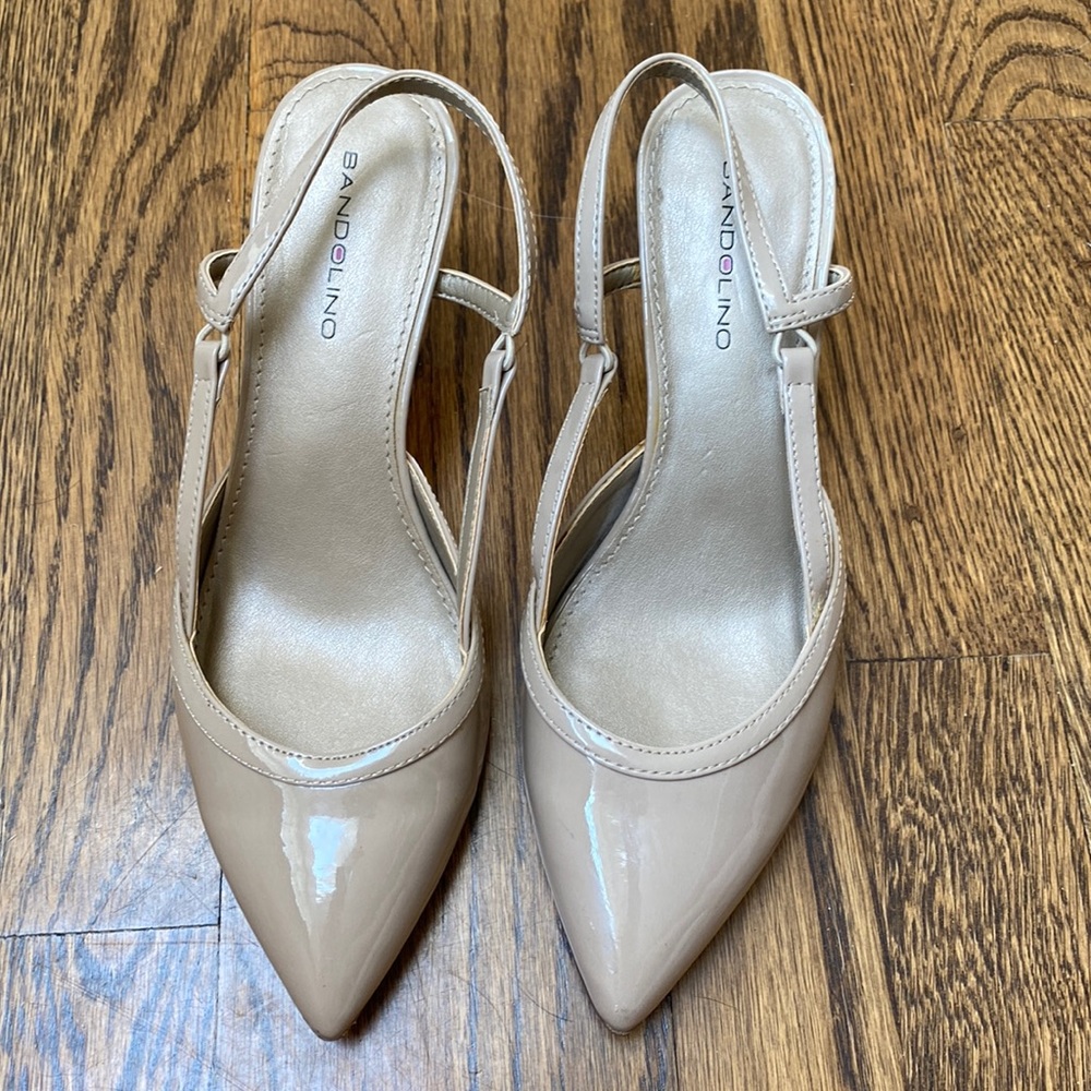 Bandolino Nude Slingback Heels Size 7